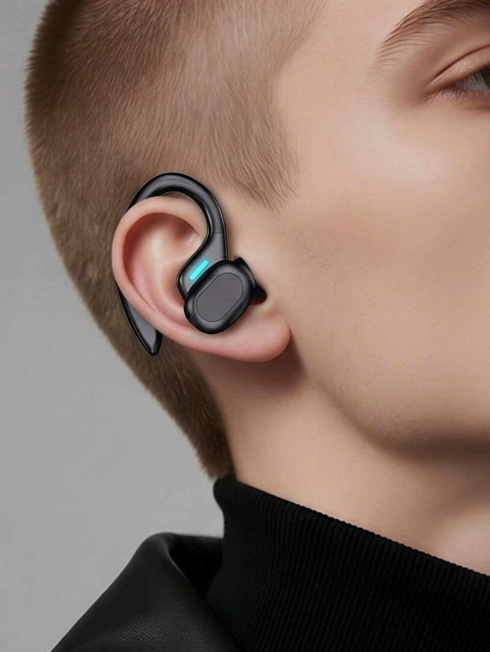 Wireless Sport Earbuds Ear Hook Bluetooth Headphones Charging Case Black SP16